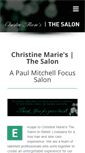 Mobile Screenshot of christinemaries-thesalon.com